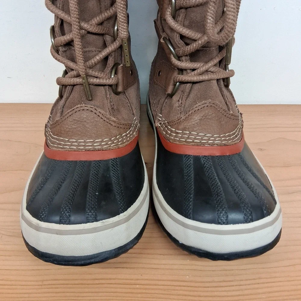 Sorel Joan of Arctic Faux Fur Waterproof Suede Leather Boots‎ Women's Size 6